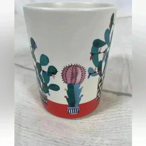2017 Starbucks Cactus Lights Succulent Holiday Christmas 12 Oz Mug Coffee tea - Picture 5 of 9